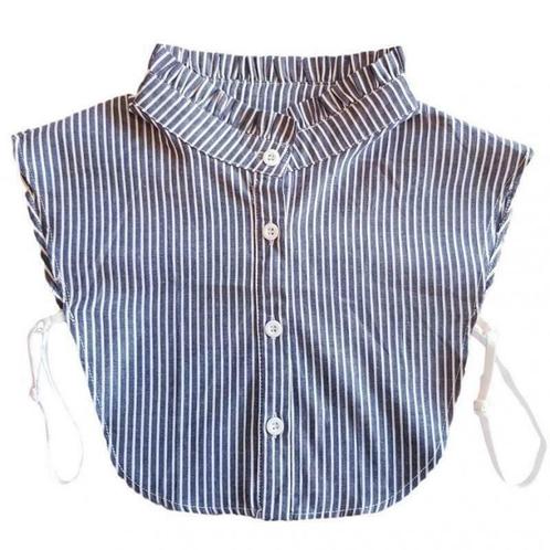 Los blouse kraagje grijs-wit gestreept met opstaand kraagje!, Kleding | Dames, Blouses en Tunieken, Grijs, Nieuw, Maat 38/40 (M)