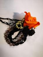 Maatwerk corsage oranje zwart goud passend bij artikelnummer, Ophalen of Verzenden, Nieuw