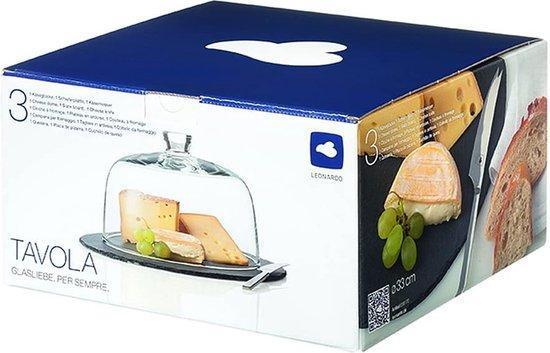 Leonardo Kaas Stolp met Kaasmes – 3delige set - Nieuw indoos, Antiek en Kunst, Curiosa en Brocante, Ophalen of Verzenden