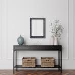 Spiegel - Trion Jonca - 55x70 - Wandspiegel in Frame - Zwart, Huis en Inrichting, Woonaccessoires | Spiegels, Ophalen of Verzenden