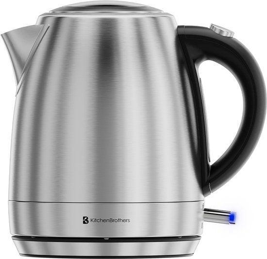 2dekans | KitchenBrothers Waterkoker - Elektrisch - 1 Liter, Witgoed en Apparatuur, Waterkokers, Zo goed als nieuw, Ophalen of Verzenden