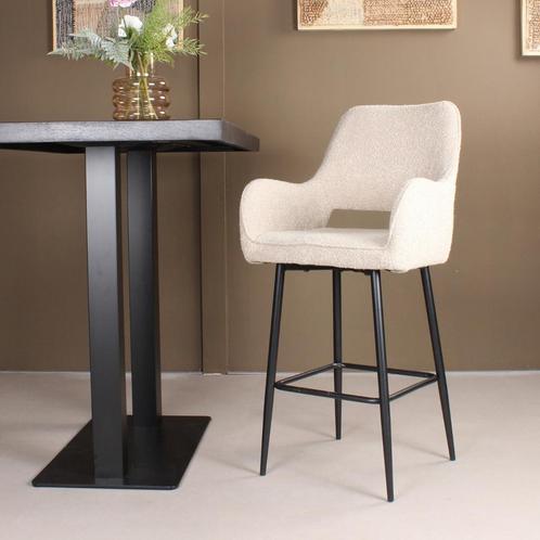 Lenon barkruk boucle 2.0 - 65 cm - beige, Huis en Inrichting, Stoelen, Nieuw, Ophalen of Verzenden