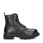 Cafe Moda veterboots voor dames in het Zwart, Verzenden, Zwart, Cafe Moda, Lage of Enkellaarzen
