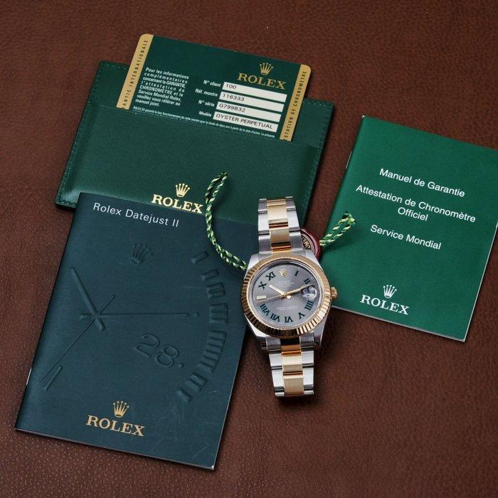 Rolex - Datejust II Two-Tone Wimbledon - 116333 - Heren -, Sieraden, Tassen en Uiterlijk, Horloges | Heren