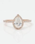 Verlovingsring - 14 karaat Roségoud - 0.96ct. tw. Diamant