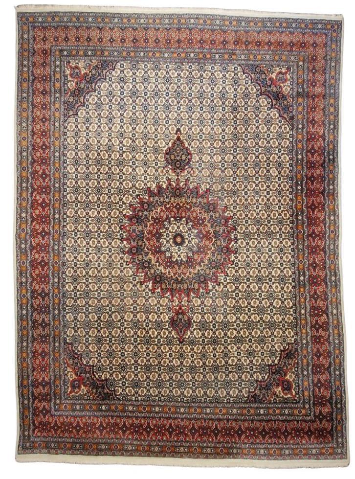 Groot perzisch Tapijt Moud 400x300 wwollen vloerkleed Iran, Huis en Inrichting, Stoffering | Tapijten en Kleden, 200 cm of meer