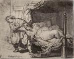 Rembrandt Van Rijn (1606-1669) - Joseph and Putiphars wife, Antiek en Kunst