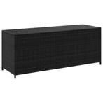 vidaXL Tuinbox 150x50x60 cm poly rattan zwart, Verzenden, Nieuw