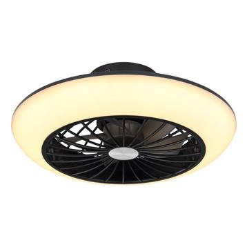 Plafondventilator met lamp LAFEE ø30CM 18 Watt Matt zwart beschikbaar voor biedingen