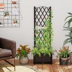 2dekans | Coast Plantenbak met Klimrek - Rotan - 40 x 40 x, Tuin en Terras, Bloembakken en Plantenbakken, Ophalen of Verzenden