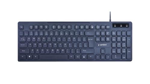 Gembird QWERTY Multimedia Keyboard KB-MCH-04-US Layout (PC), Computers en Software, Toetsenborden, Nieuw, Ophalen of Verzenden