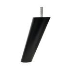 Zwart schuin beuken kastpootje bankpootje 130x50mm, Ophalen of Verzenden, Nieuw
