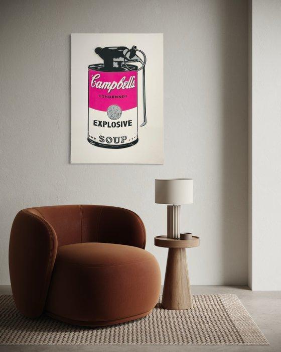 AIIROH - Explosive Campbell [100% handmade], Antiek en Kunst, Kunst | Schilderijen | Modern