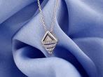 Zonder Minimumprijs - Ketting met hanger - 14 karaat Witgoud, Sieraden, Tassen en Uiterlijk, Antieke sieraden