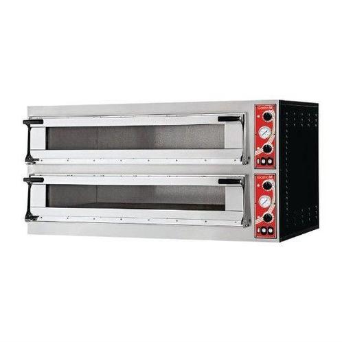 Pizza oven | 2x 6 pizzas | Ø35cm | 400V, Zakelijke goederen, Horeca | Keukenapparatuur, Nieuw in verpakking, Ovens, Magnetrons en Steamers