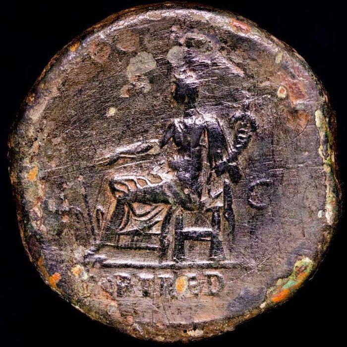 Romeinse Rijk. Hadrianus (117-138 n.Chr.). Sestertius Rome, Postzegels en Munten, Munten | Europa | Niet-Euromunten