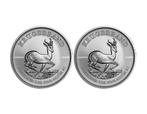 Verenigd Koninkrijk. 2 x 1 oz South African 1 Rand Silver, Postzegels en Munten, Edelmetalen en Baren