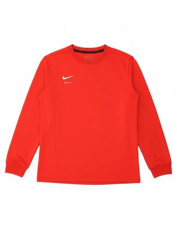 NIKE Mens Dri Fit Sweatshirt Jumper XL Red Polyester beschikbaar voor biedingen