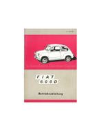 1969 FIAT 600 D INSTRUCTIEBOEKJE DUITS, Auto diversen, Handleidingen en Instructieboekjes