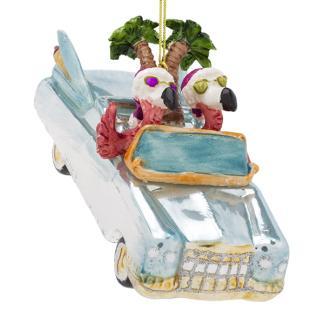 Flamingo kerst ornament | Decoris (Glas), Diversen, Kerst, Nieuw, Verzenden