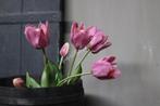 Namaak boeket Tulpen soft purple 48 cm, Huis en Inrichting, Woonaccessoires | Kunstplanten en Kunstbloemen, Nieuw, Ophalen of Verzenden