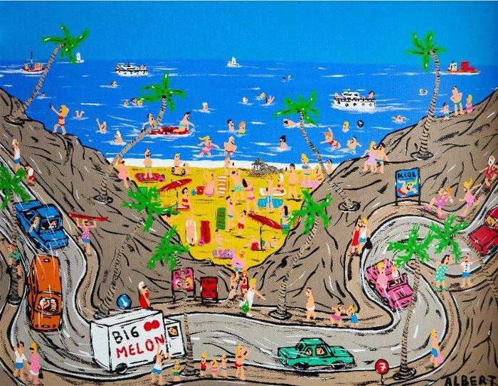 Albert Willem (1979) - Walrus on the beach, Antiek en Kunst, Kunst | Schilderijen | Modern