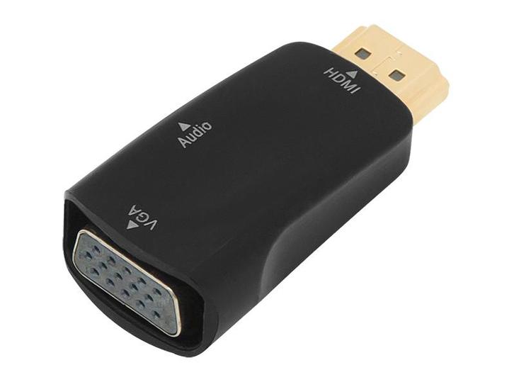 HDMI - VGA adapter + 3,5mm aansluiting, Muziek en Instrumenten, Kabels en Stekkers, Ophalen of Verzenden