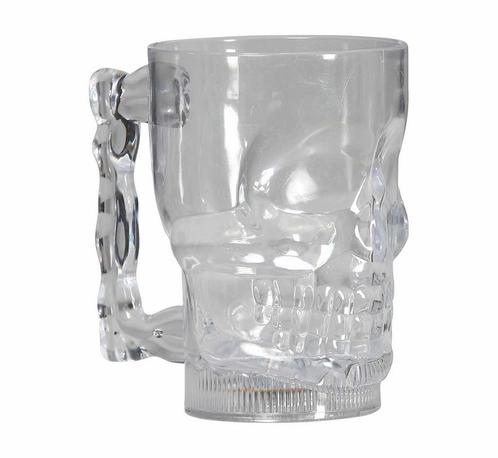 Halloween Beker Doodshoofd 700ml, Hobby en Vrije tijd, Feestartikelen, Nieuw, Verzenden