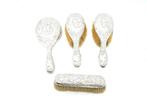 Toiletset (4) - .925 zilver - Toiletset, Antiek en Kunst
