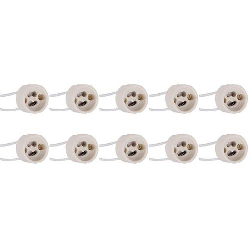 GU10 Fitting/Houder Keramisch 15cm Draad, Doe-het-zelf en Verbouw, Elektra en Kabels, Nieuw, Ophalen of Verzenden