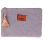 Toilettasje / Etui - Fluffy Sheep - Lichtblauw met Label AM, Ophalen of Verzenden, Nieuw, Blauw