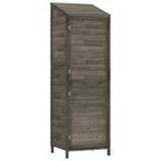 Tuinschuur 55x52x174,5 cm massief vurenhout antracietkleurig, Verzenden, Nieuw