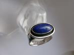 Zilver, Lapis lazuli - Ring - Art Deco-stijl