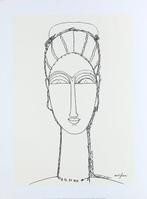 Amedeo Modigliani - Female Face - Artprint - 40 x 30 cm