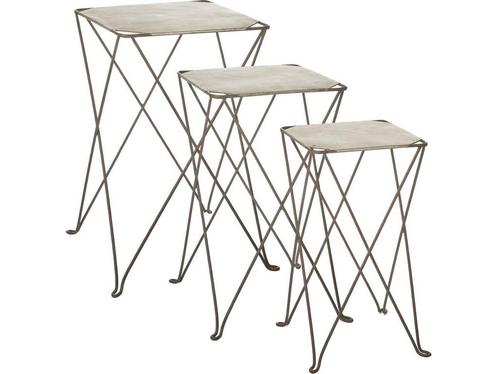 Mica Decorations Afra Plantentafel - Set van 3 - L40,5 x, Huis en Inrichting, Woonaccessoires | Overige, Nieuw, Verzenden