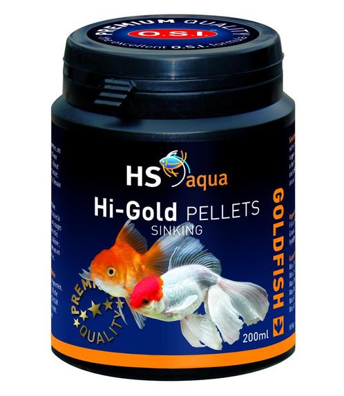 HS Aqua Hi-Gold Pellets 200 ml., Dieren en Toebehoren, Vissen | Aquaria en Toebehoren, Nieuw, Ophalen of Verzenden