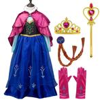 Frozen Anna jurk - roze cape - 92,98,104,110,116,122,128,134