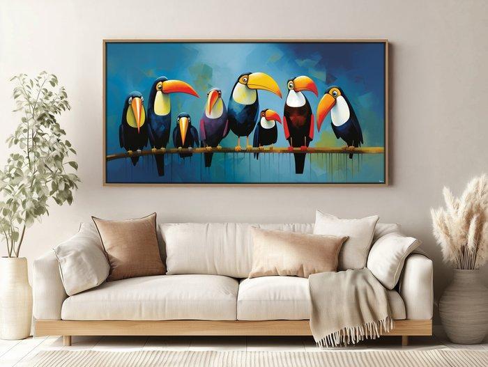 Felix van Horst - Toucan Troupe (XXL), Antiek en Kunst, Kunst | Designobjecten