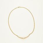 Halsketting - 14 karaat Geel goud, Witgoud - 0.07ct. tw., Nieuw