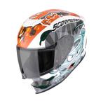 Scorpion EXO-JNR AIR THE4ELEMENTS - Wit / Blauw / Oranje, Motoren, Kleding | Motorhelmen, Verzenden, Nieuw met kaartje, XXS