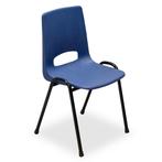 Kantinestoel Sit - Blauw - Zwart, Ophalen of Verzenden, Nieuw