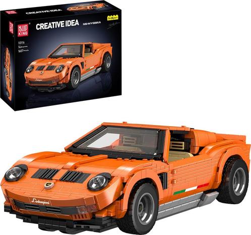 Mould King Lambo Miura (Voertuigen, Modelbouwsets), Kinderen en Baby's, Speelgoed | Bouwstenen, Nieuw, Verzenden