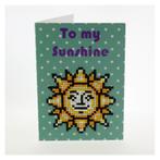 Diamond painting - wenskaart - zon, Verzenden, Nieuw