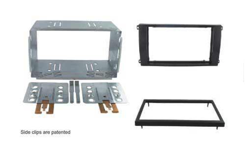 2-DIN inbouwframe Porsche Cayenne 2002-2007, Auto diversen, Auto-accessoires, Nieuw, Verzenden