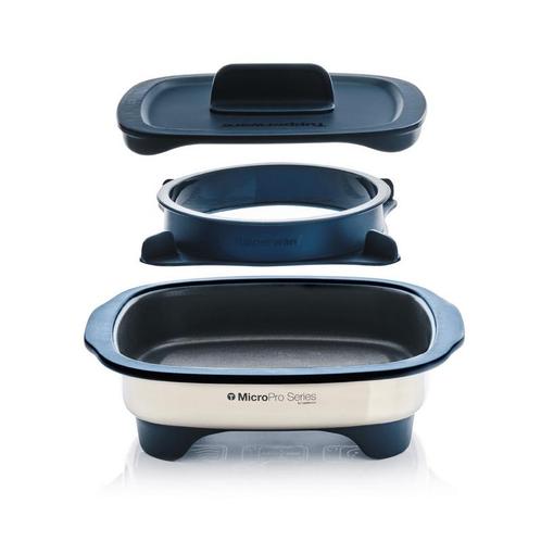 Tupperware MicroPro Grill + Ring, Huis en Inrichting, Keuken | Tupperware, Blauw, Nieuw, Ophalen of Verzenden