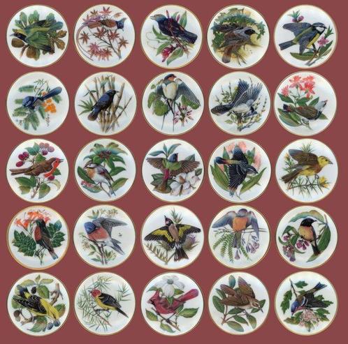 Colin Newman/Franklin porcelain - Bord (25) - Miniature, Antiek en Kunst, Curiosa en Brocante
