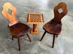 set tirolese - Bijzettafel (3) - Hout - Schaaktafel