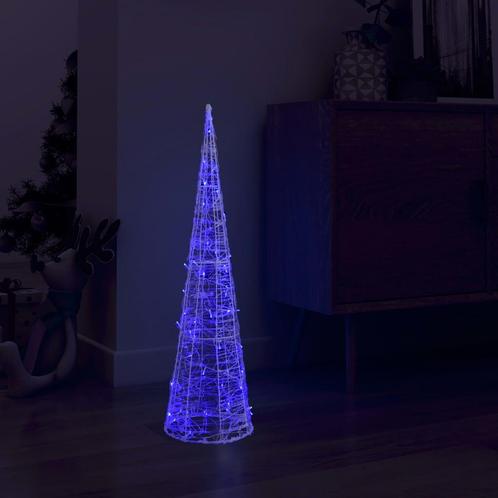 vidaXL Lichtkegel decoratief LED blauw 90 cm acryl, Diversen, Kerst, Nieuw, Verzenden