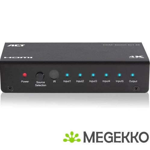 ACT 5x 1 HDMI switch, 3D en 4K ondersteuning, Computers en Software, Videokaarten, Nieuw, Verzenden