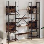 vidaXL Boekenkast 155,5x24x166,5 cm bewerkt hout gerookt, Huis en Inrichting, Verzenden, Nieuw, Overige houtsoorten